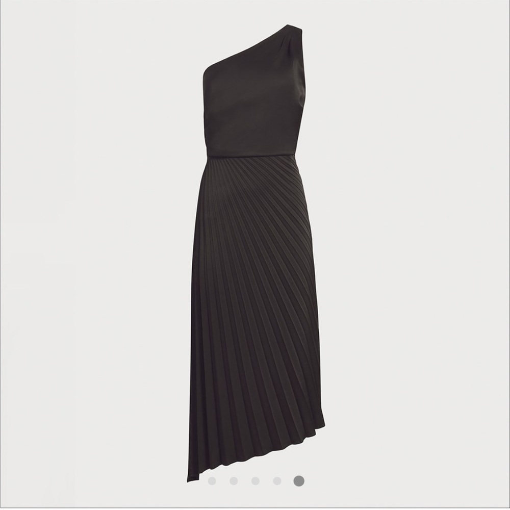 Sam Edelman One Shoulder Purple Ruched Dress NWT Size 2 - Picture 5 of 9